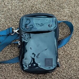 IHKWIP Patent Crossbody Blue